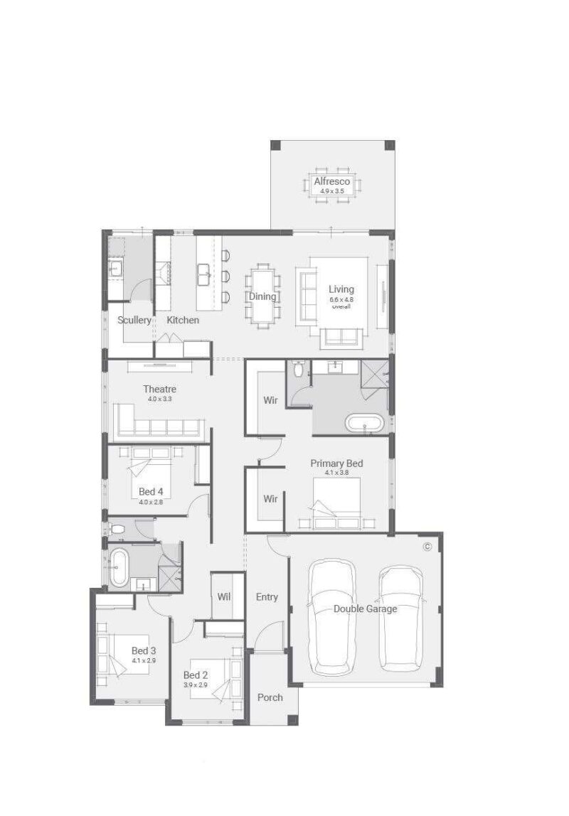 Baldivis Lot 323 Floor Plan