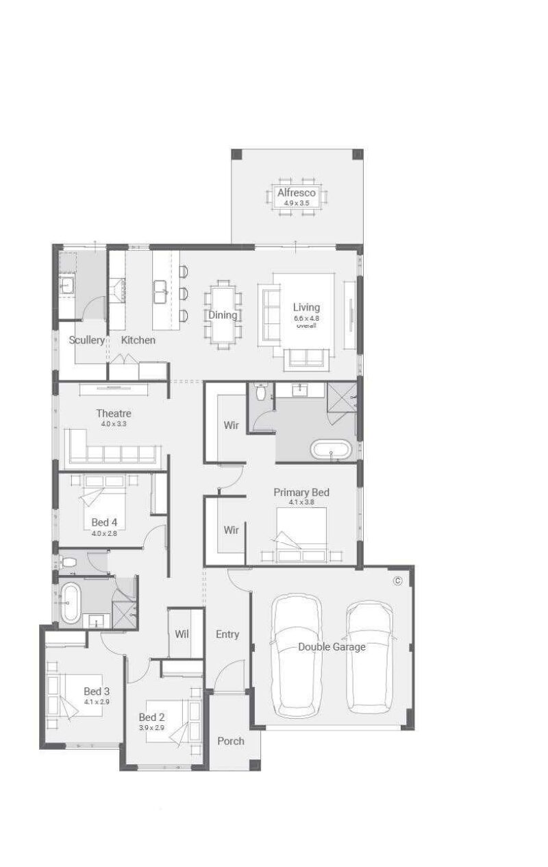 Lot 278 Brightwood Floor Plan