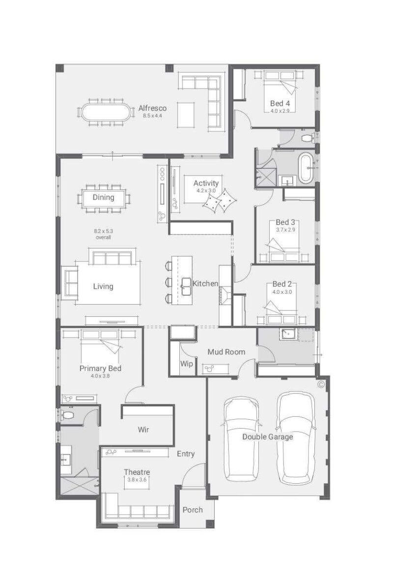 Lot 311 Prismatic Drive Brightwood floor plan